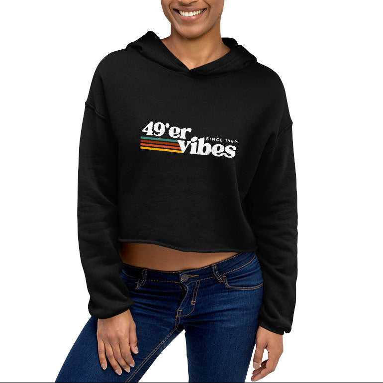 49er vibes Crop Hoodie The flirty crow