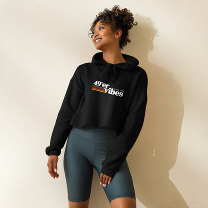 49er vibes Crop Hoodie The flirty crow